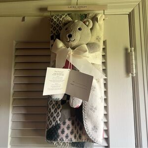 Laura Ashley Baby Blanket & Plush Toy Gift Set